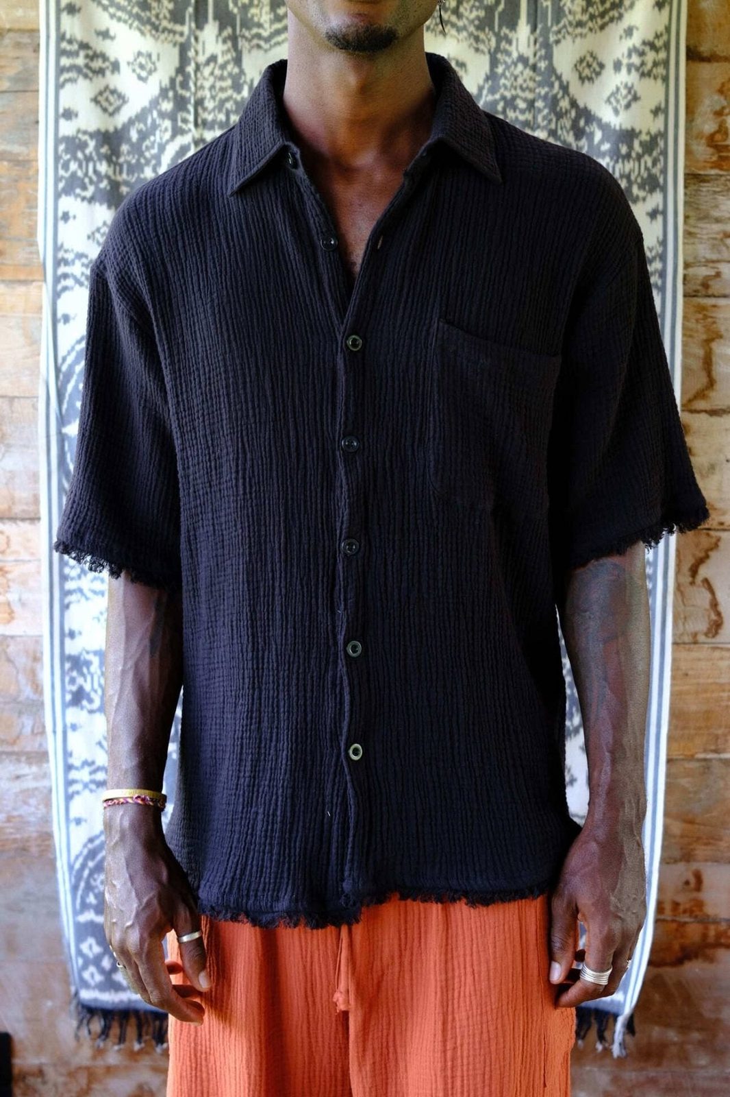 Gauze Short Sleeve Shirt